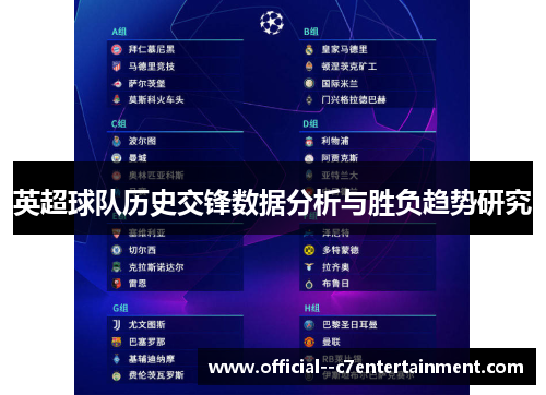 英超球队历史交锋数据分析与胜负趋势研究 英超球队历史交锋数据分析与胜负趋势研究